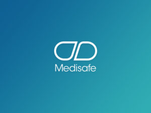 Medisafe Logo on Green Background