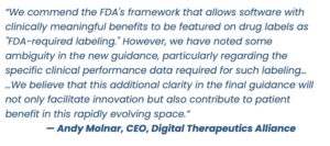 DTA comment